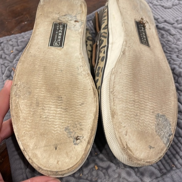 Leopard Sperry Top-Siders -Sz 8 - Picture 8 of 10